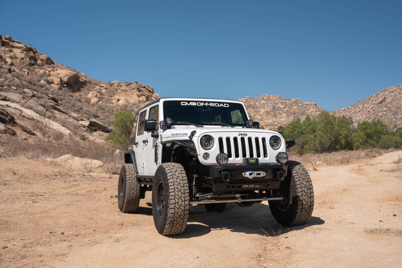 Jeep Wrangler JK Dual Pod Light Mounts - Front - DV8 Offroad - Black - `07-`18